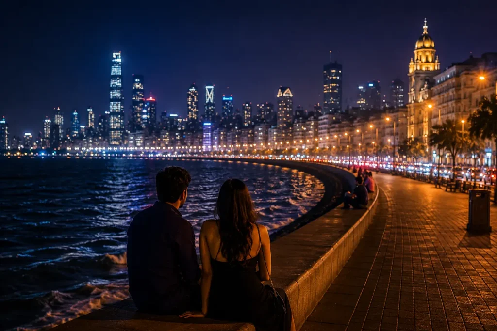 mumbai marine drive after midnight